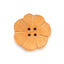 Yellow Light Wood Flower Round Buttons - Prismatic Fiber Arts