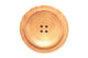 Yellow Light Wood Round with Concave Center 50MM Button - Prismatic Fiber Arts