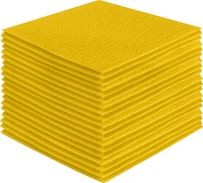 FabricLA Acrylic Felt Craft Sheet Packs – Yellow | Soft 100% Acrylic Felt Sheets for DIY & Crafts - Prismatic Fiber Arts