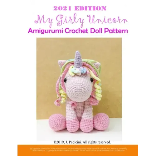 My Girly Unicorn Amigurumi Crochet Doll Pattern 2021