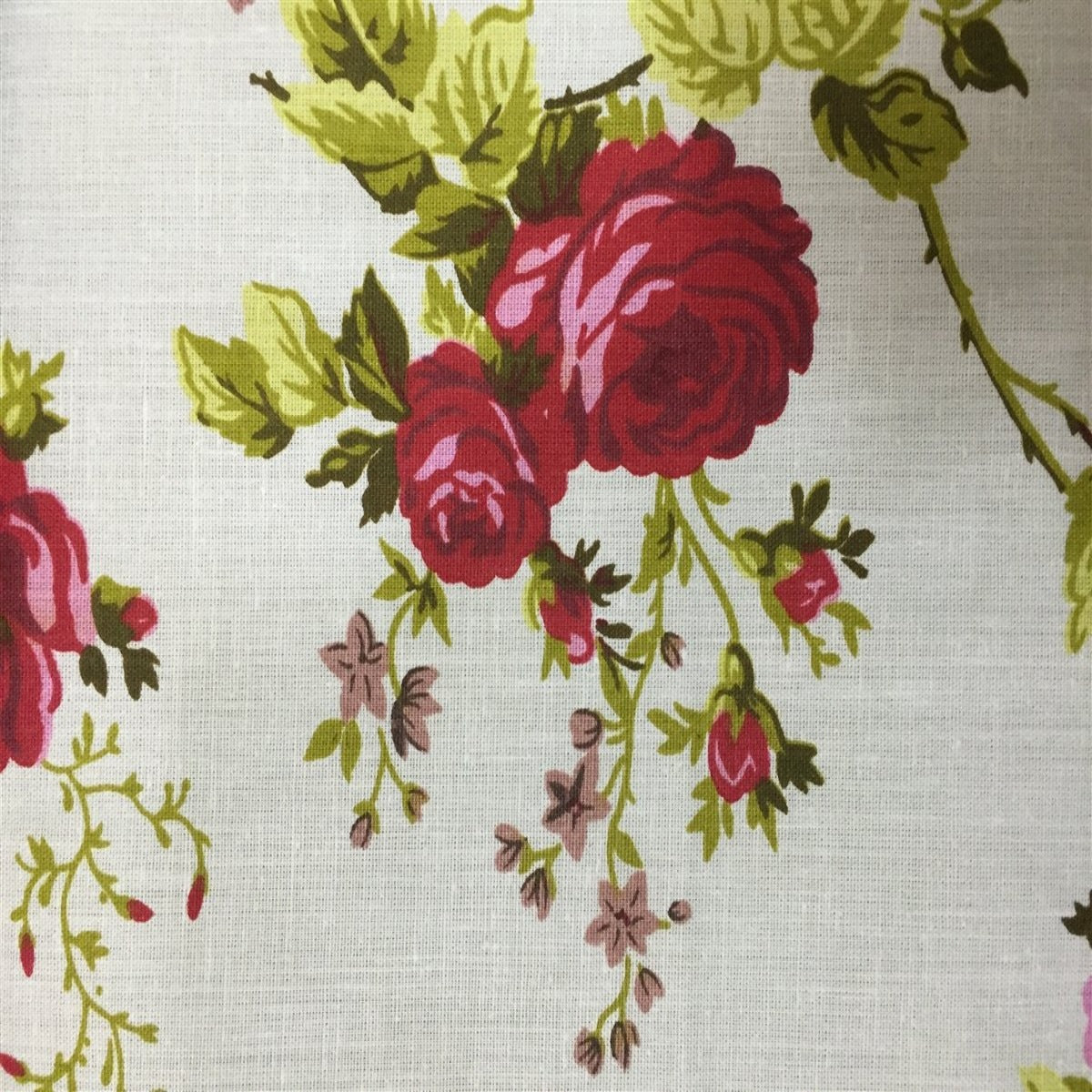 Rose Floral Print Poly Cotton Fabric - Prismatic Fiber Arts