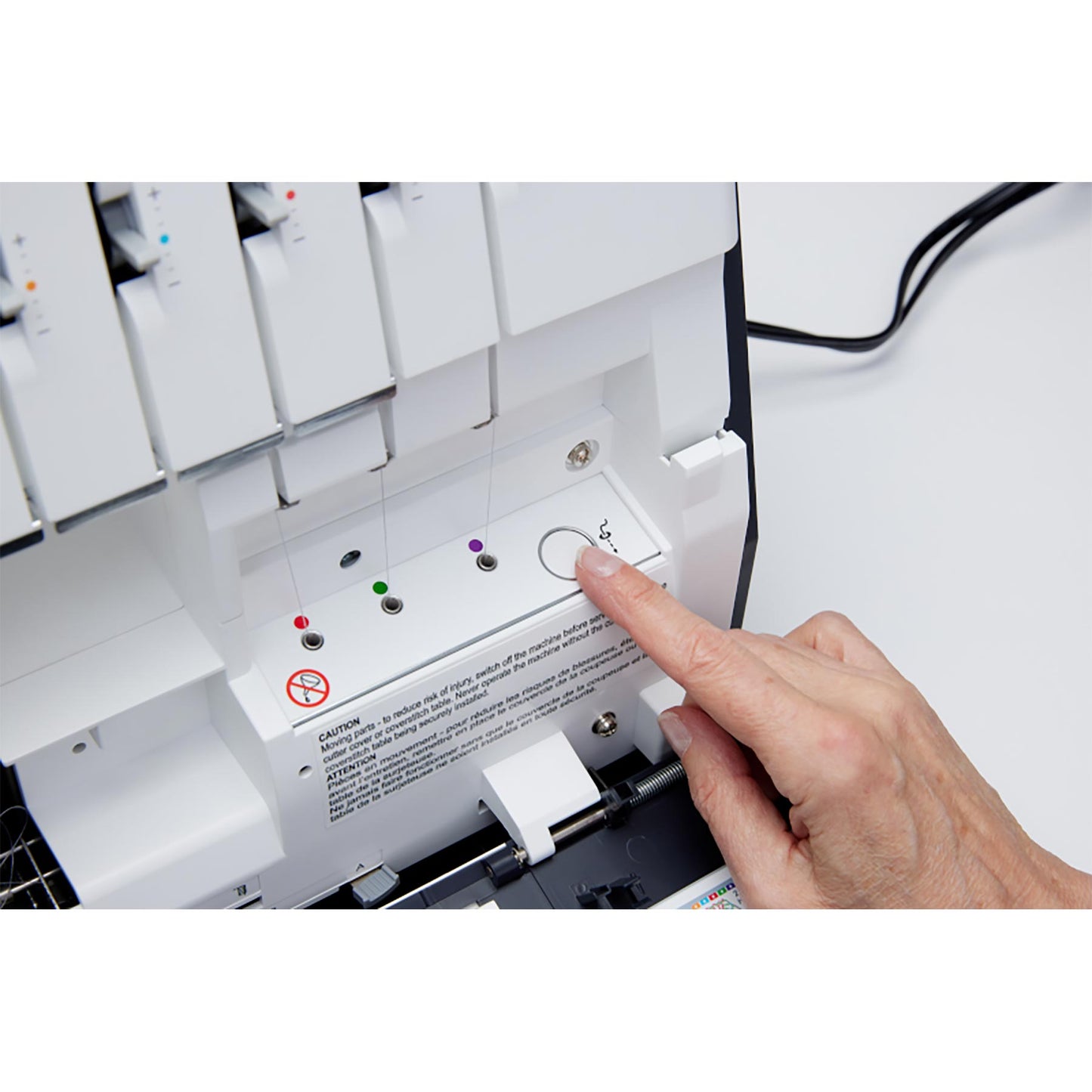 PFAFF® admire™ air 6000 Black Coverlock Machine - Prismatic Fiber Arts