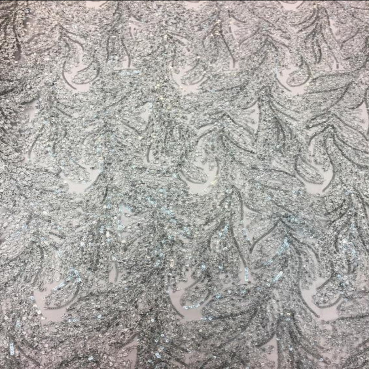 Cozy Pop Thread Floral Sequins Fabric - Prismatic Fiber Arts