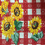 Plaid Daisy Floral Print Poly Cotton Fabric - Prismatic Fiber Arts