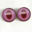 Albino Rabbit Sew-On Button Glass Eyes - Prismatic Fiber Arts