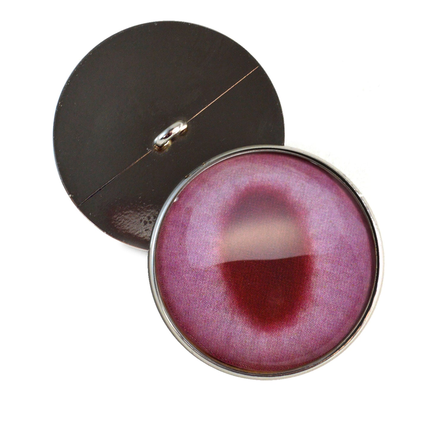 Albino Rabbit Sew-On Button Glass Eyes - Prismatic Fiber Arts