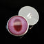 Albino Rabbit Sew-On Button Glass Eyes - Prismatic Fiber Arts