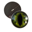 Green Alligator Sew-On Button Glass Eyes - Prismatic Fiber Arts