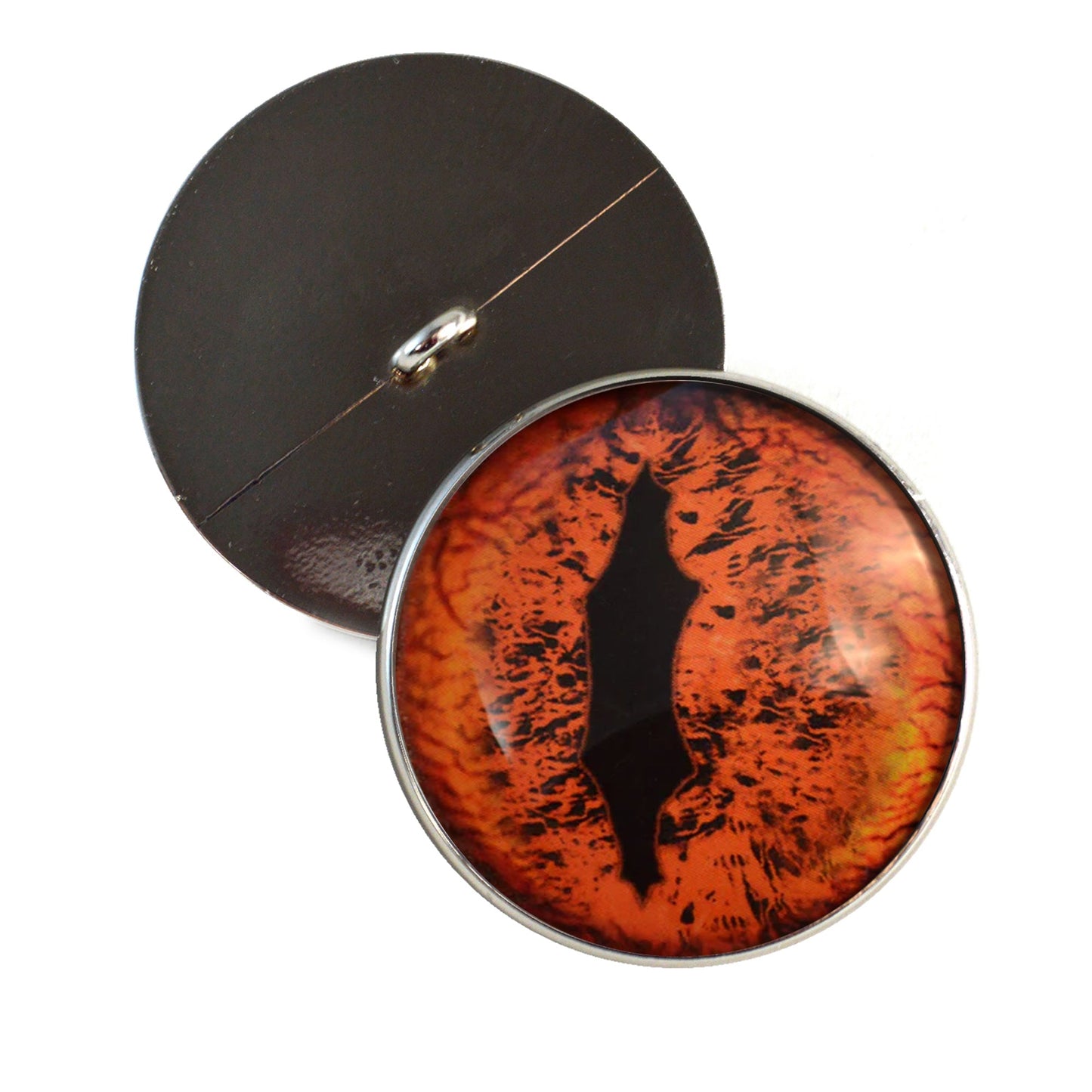 Alpha Dragon Sew-On Button Glass Eyes - Prismatic Fiber Arts