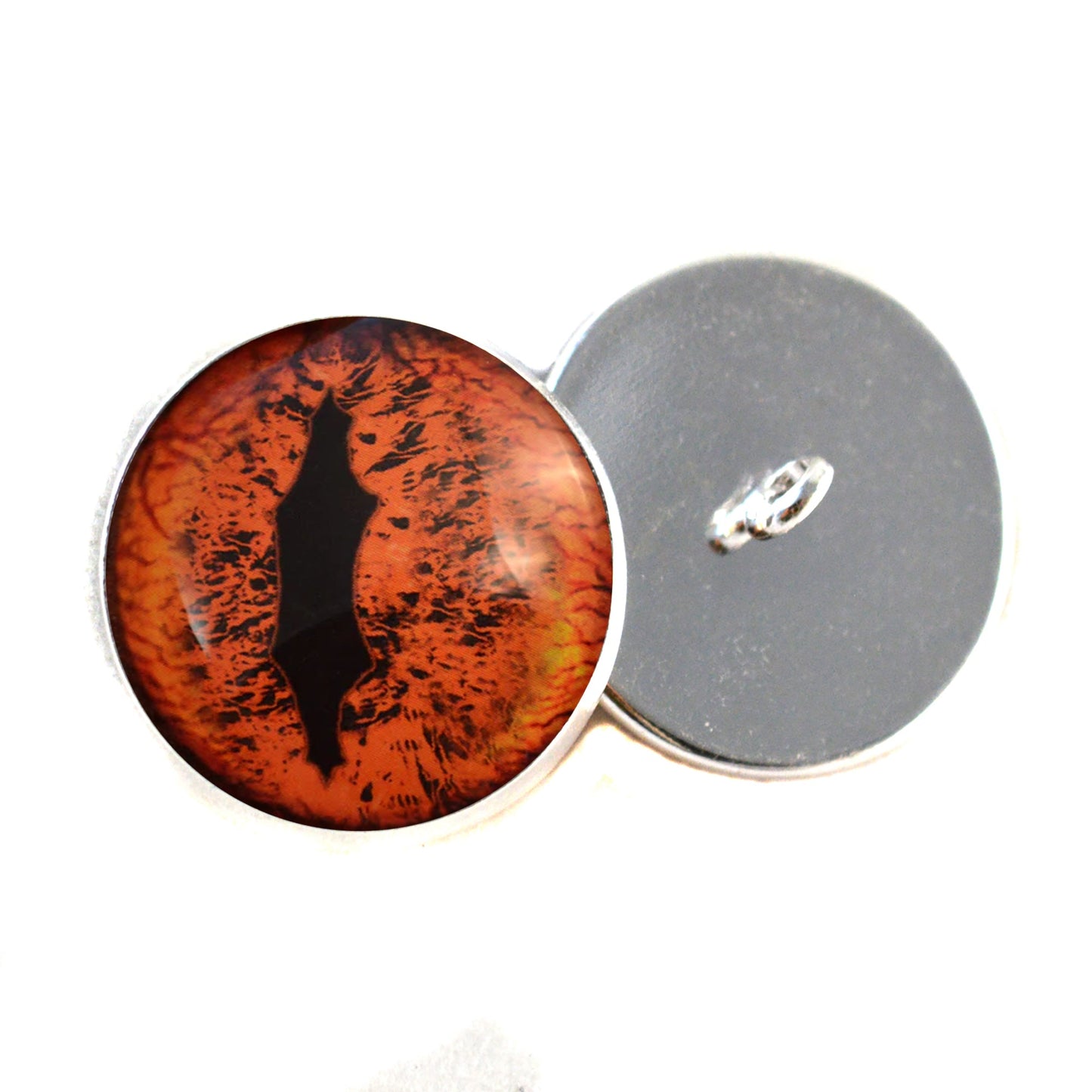 Alpha Dragon Sew-On Button Glass Eyes - Prismatic Fiber Arts