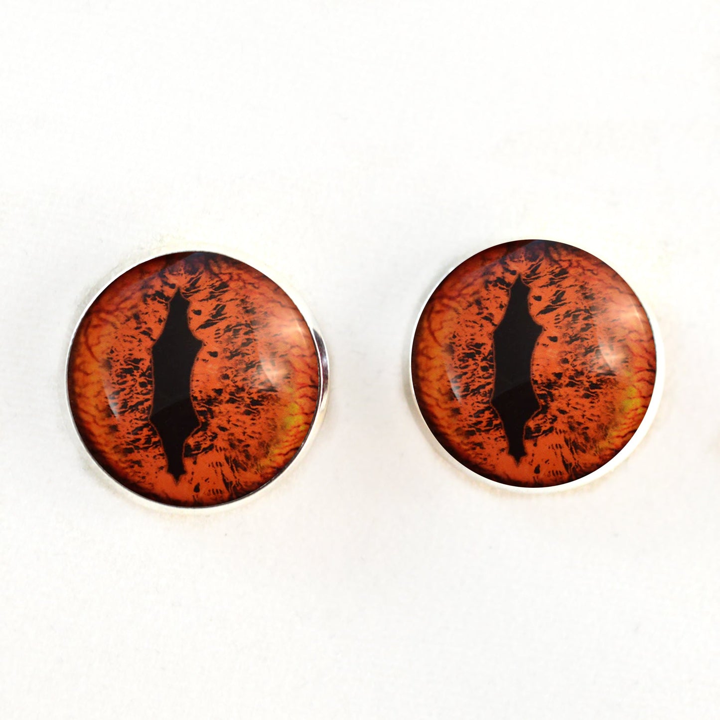 Alpha Dragon Sew-On Button Glass Eyes - Prismatic Fiber Arts