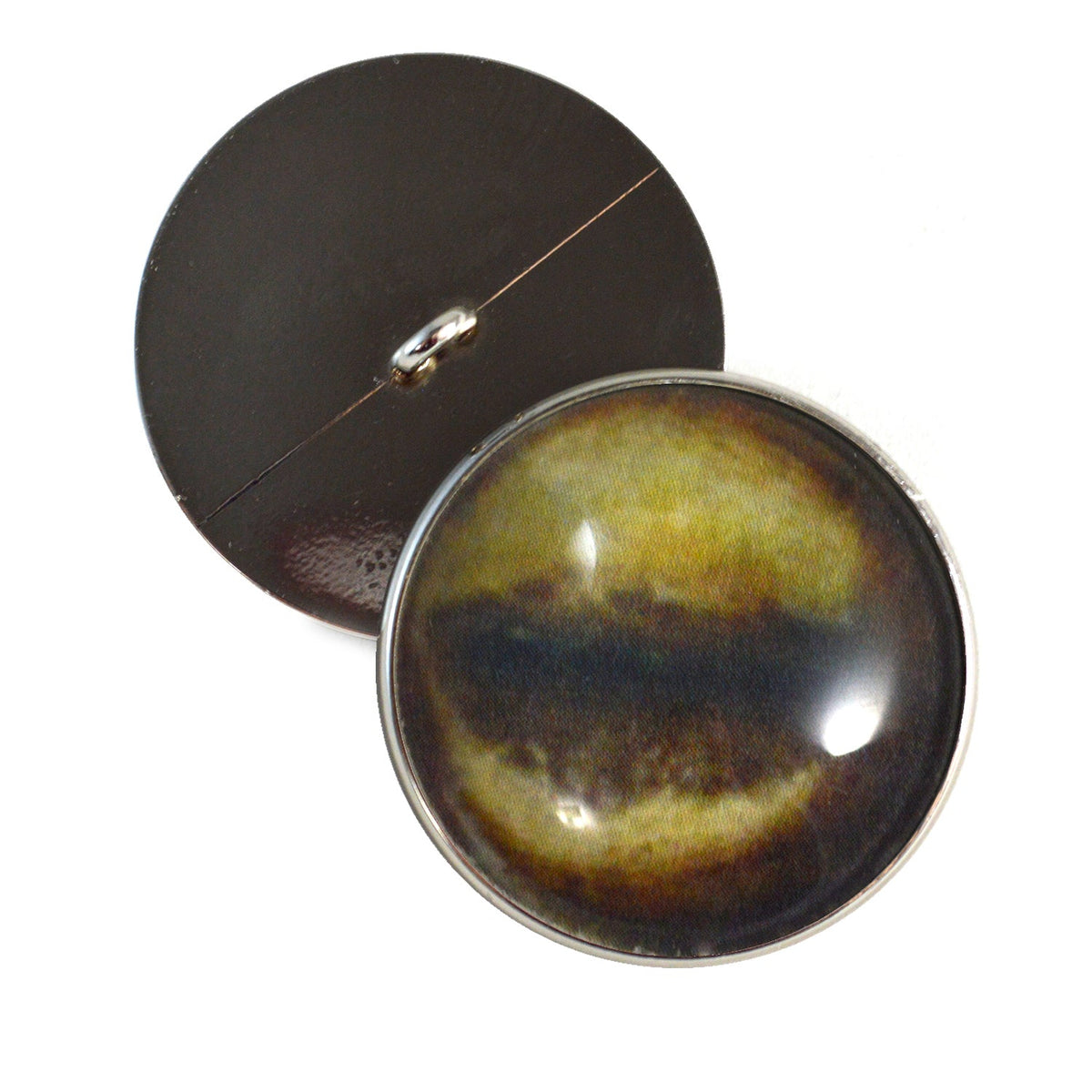 Antelope Sew-On Button Glass Eyes - Prismatic Fiber Arts