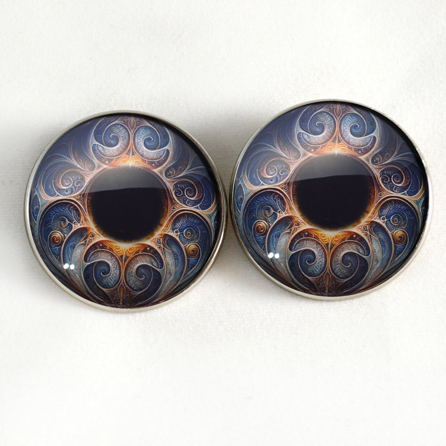 Art Nouveau Fantasy Sew-On Button Glass Eyes