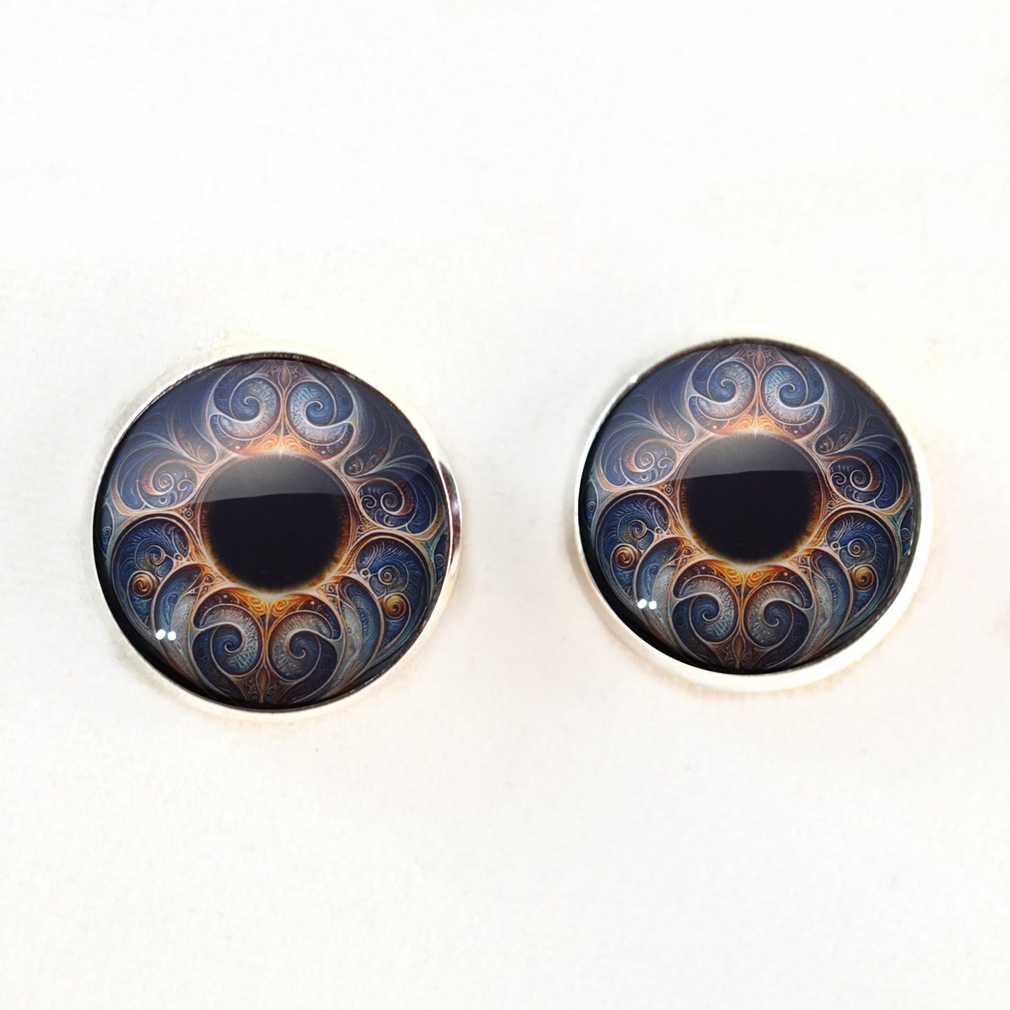 Art Nouveau Fantasy Sew-On Button Glass Eyes