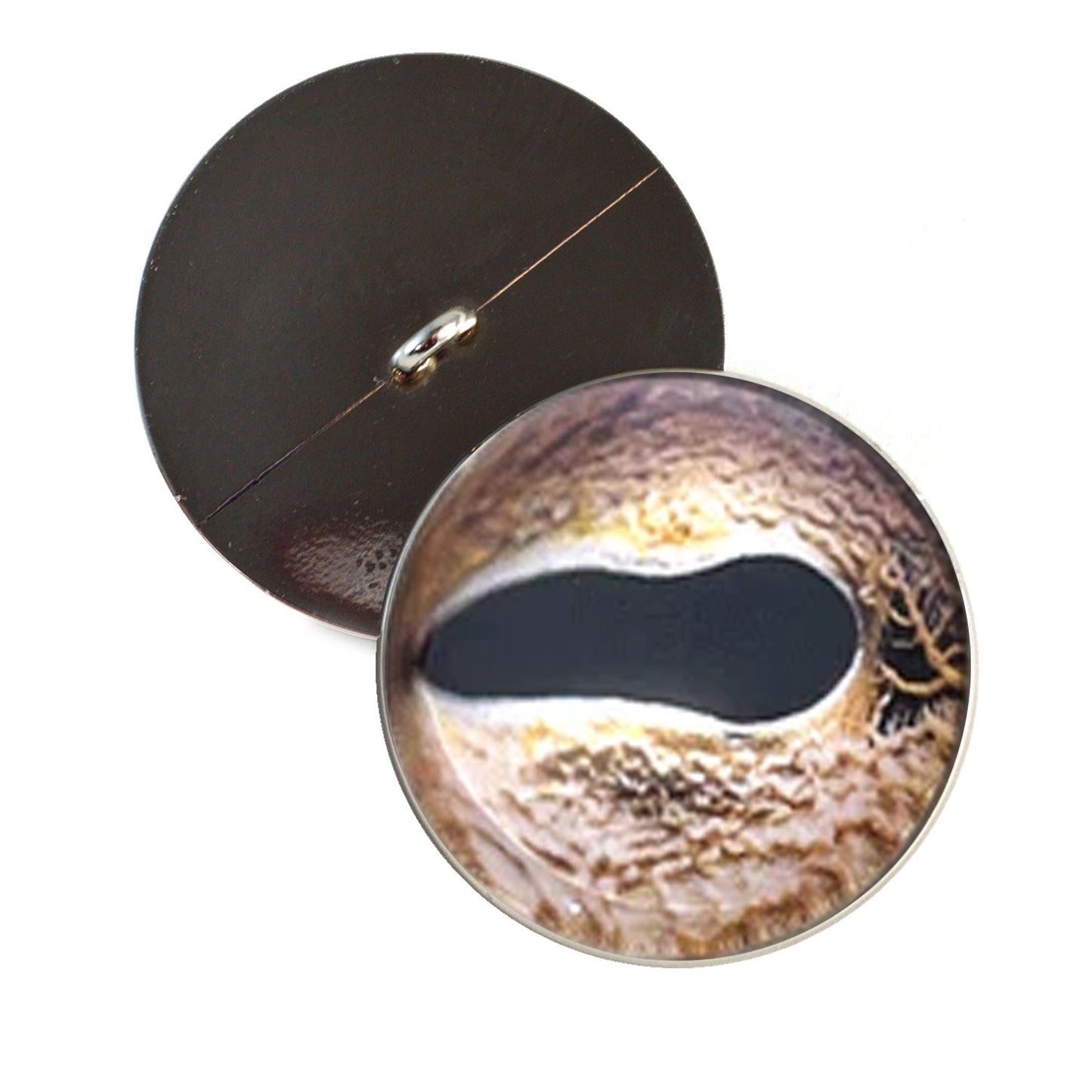 Asian Whip Snake Inspired Sew-On Button Glass Eyes - Prismatic Fiber Arts