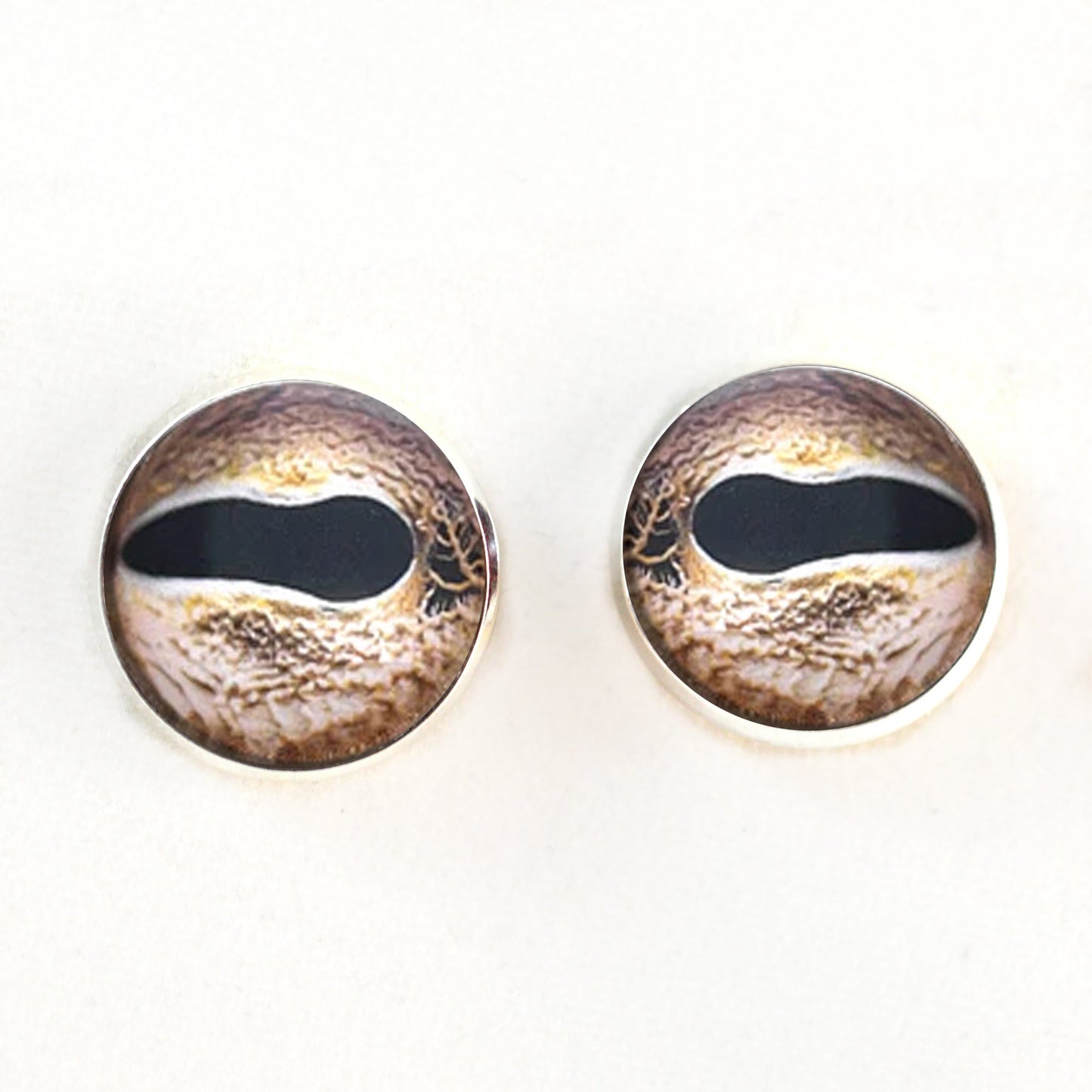 Asian Whip Snake Inspired Sew-On Button Glass Eyes - Prismatic Fiber Arts