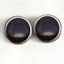 Big Dark Brown Alien Baby Sew-On Button Glass Eyes - Prismatic Fiber Arts
