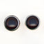 Big Dark Brown Alien Baby Sew-On Button Glass Eyes - Prismatic Fiber Arts