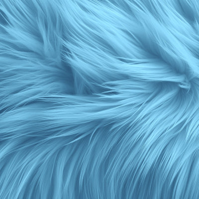 Round Shaggy Faux Fur Fabric - 40 inches Diameter - Circular Fluffy Faux Fur for Home Decor - Prismatic Fiber Arts
