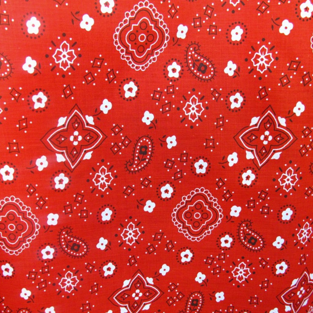 Bandana Print Poly Cotton Fabric - Prismatic Fiber Arts
