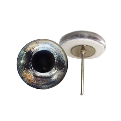 Barbus Fish Inspired Glass Eyes on Wire Pin Posts