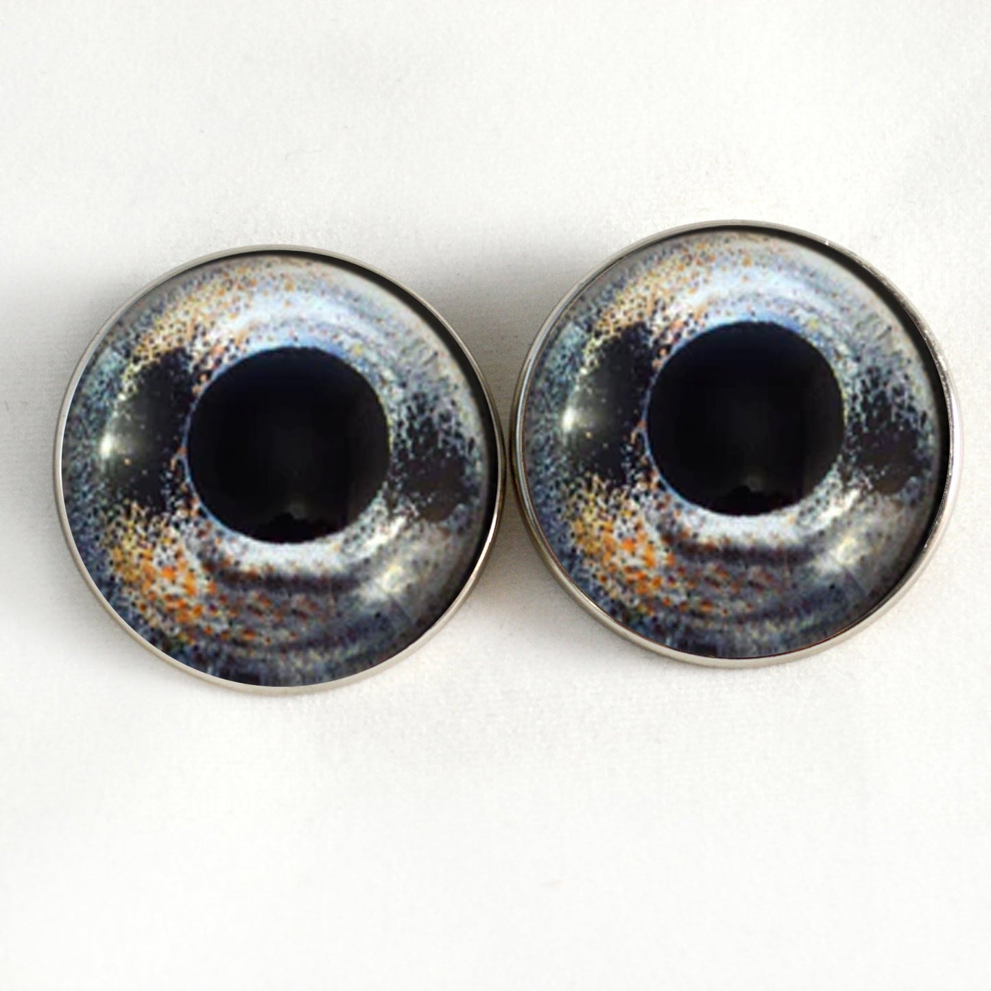 Barbus Fish Inspired Sew-On Button Glass Eyes - Prismatic Fiber Arts