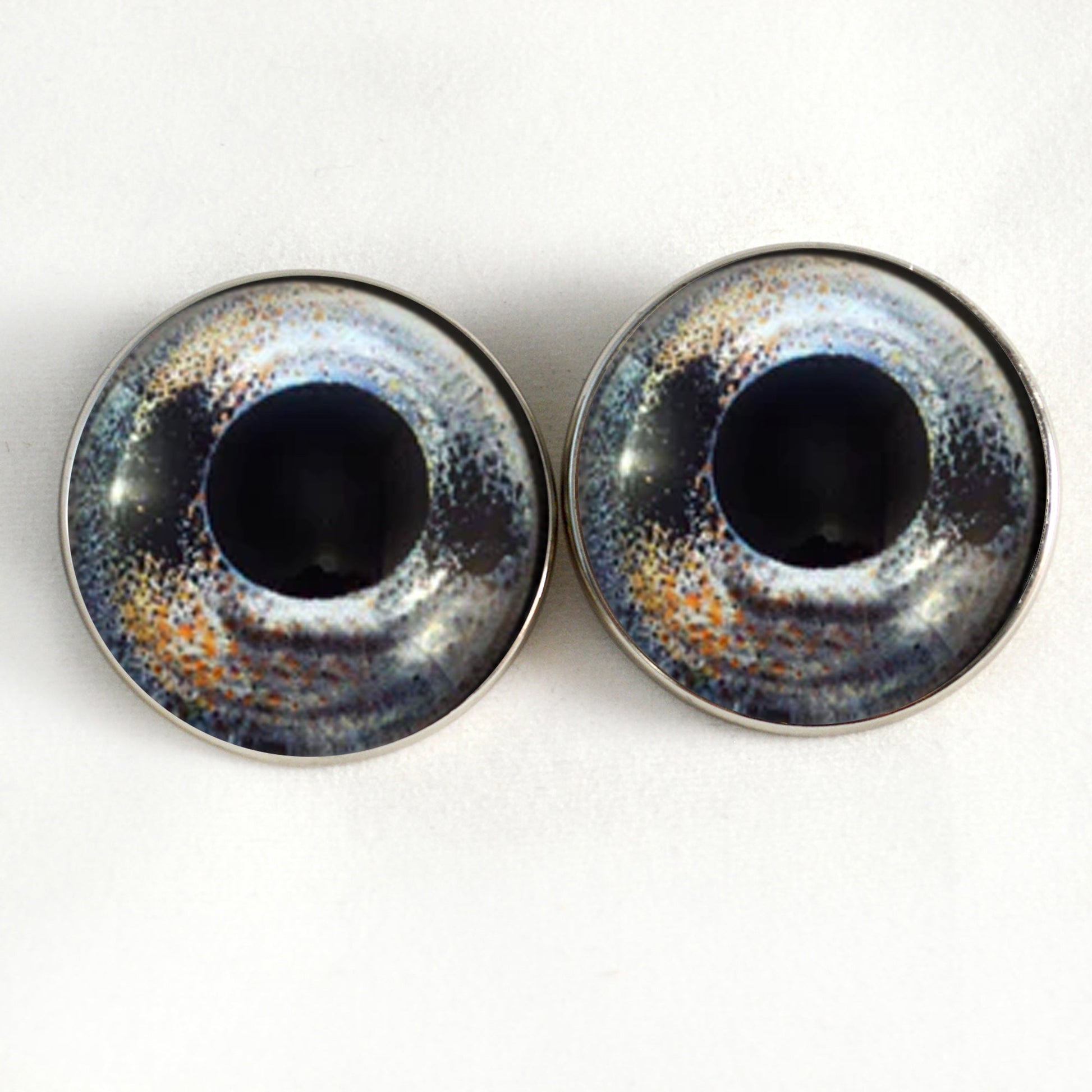 Barbus Fish Inspired Sew-On Button Glass Eyes - Prismatic Fiber Arts
