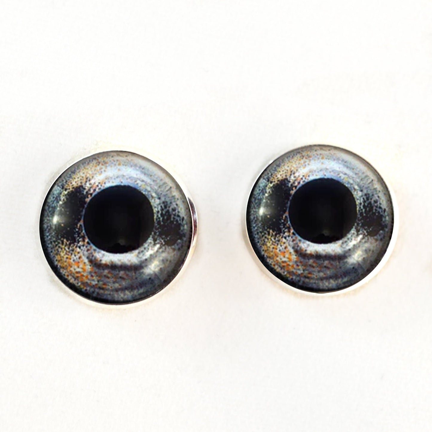 Barbus Fish Inspired Sew-On Button Glass Eyes - Prismatic Fiber Arts