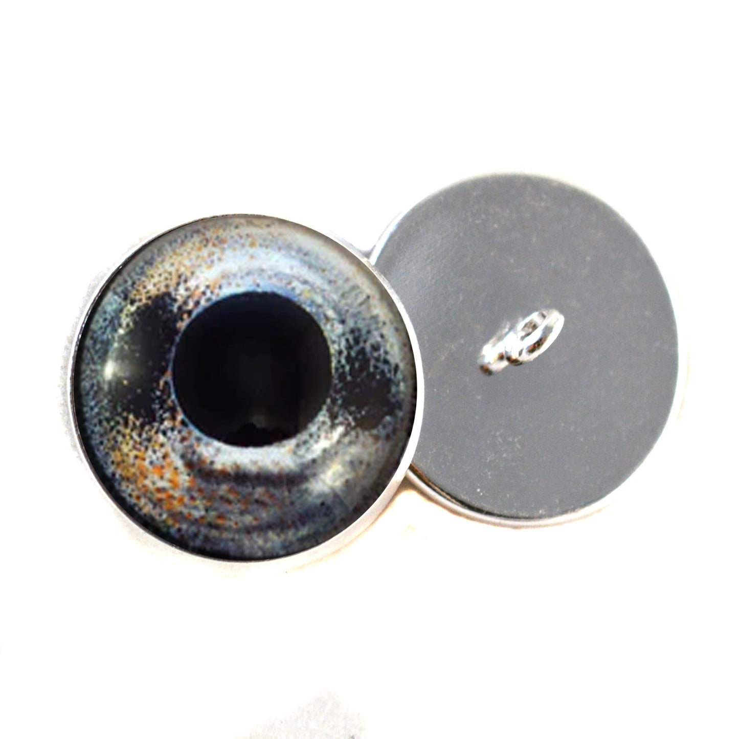 Barbus Fish Inspired Sew-On Button Glass Eyes - Prismatic Fiber Arts