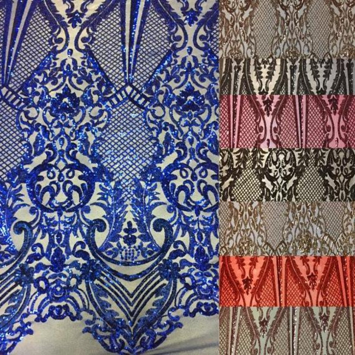 Chantal Deluxe Stretch Sequins Fabric - Prismatic Fiber Arts