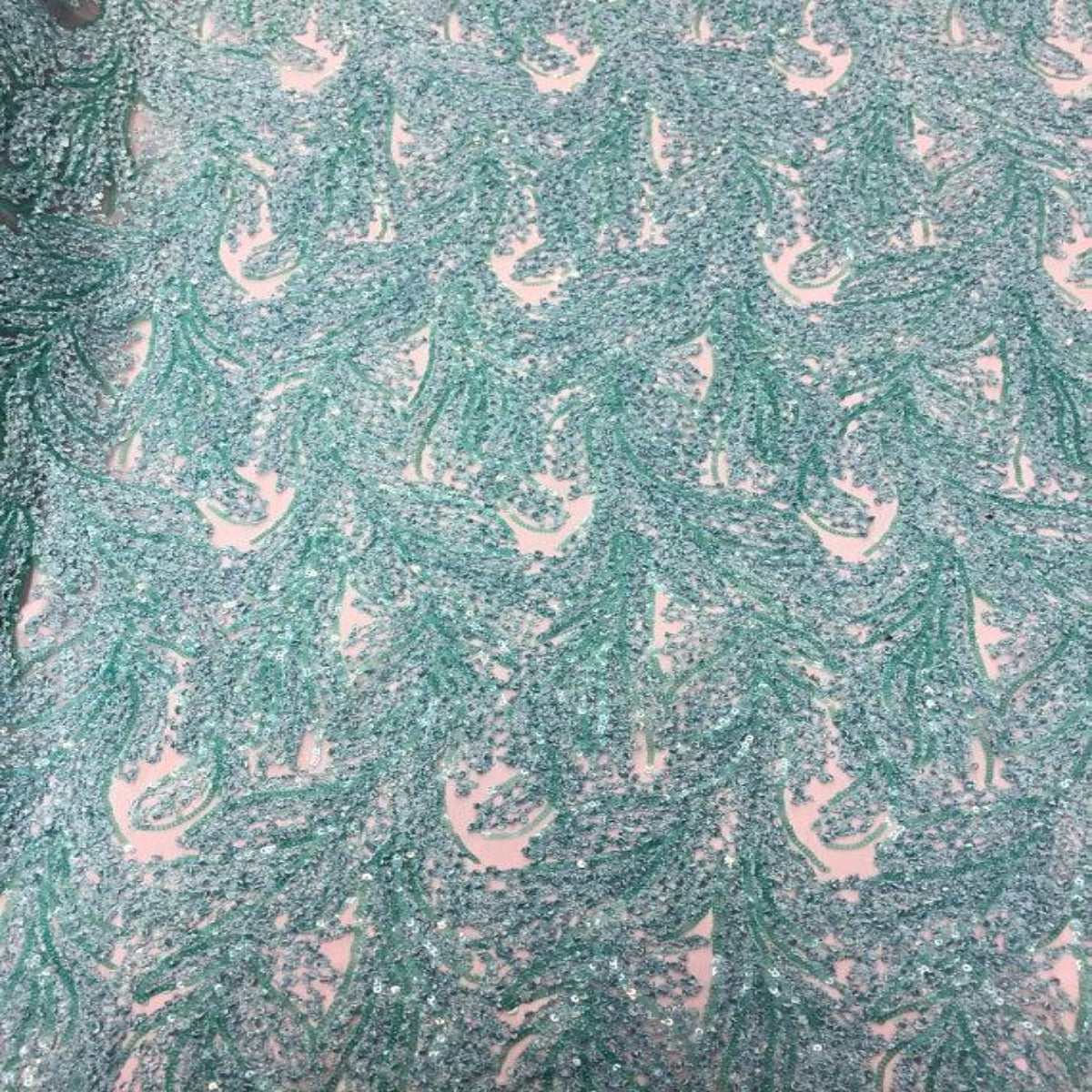 Cozy Pop Thread Floral Sequins Fabric - Prismatic Fiber Arts