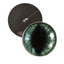 Wide Dark Green Dragon Sew-On Button Glass Eyes - Prismatic Fiber Arts