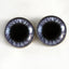 Wide Purple Doll Sew-On Button Glass Eyes - Prismatic Fiber Arts