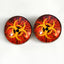 Biohazard Sew-On Button Glass Eyes - Prismatic Fiber Arts
