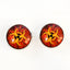 Biohazard Sew-On Button Glass Eyes - Prismatic Fiber Arts