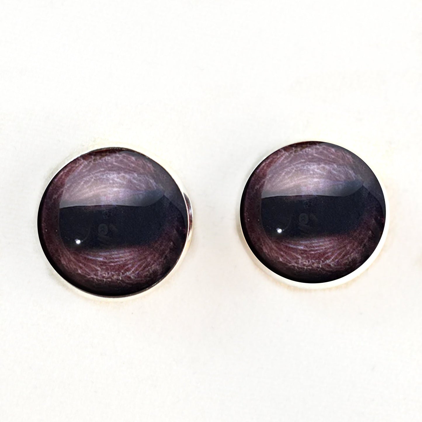 Bison Buffalo Inspired Sew-On Button Glass Eyes - Prismatic Fiber Arts