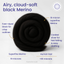 Black Merino Wool Carded Sliver | 19 Micron Dyed Wool - Prismatic Fiber Arts