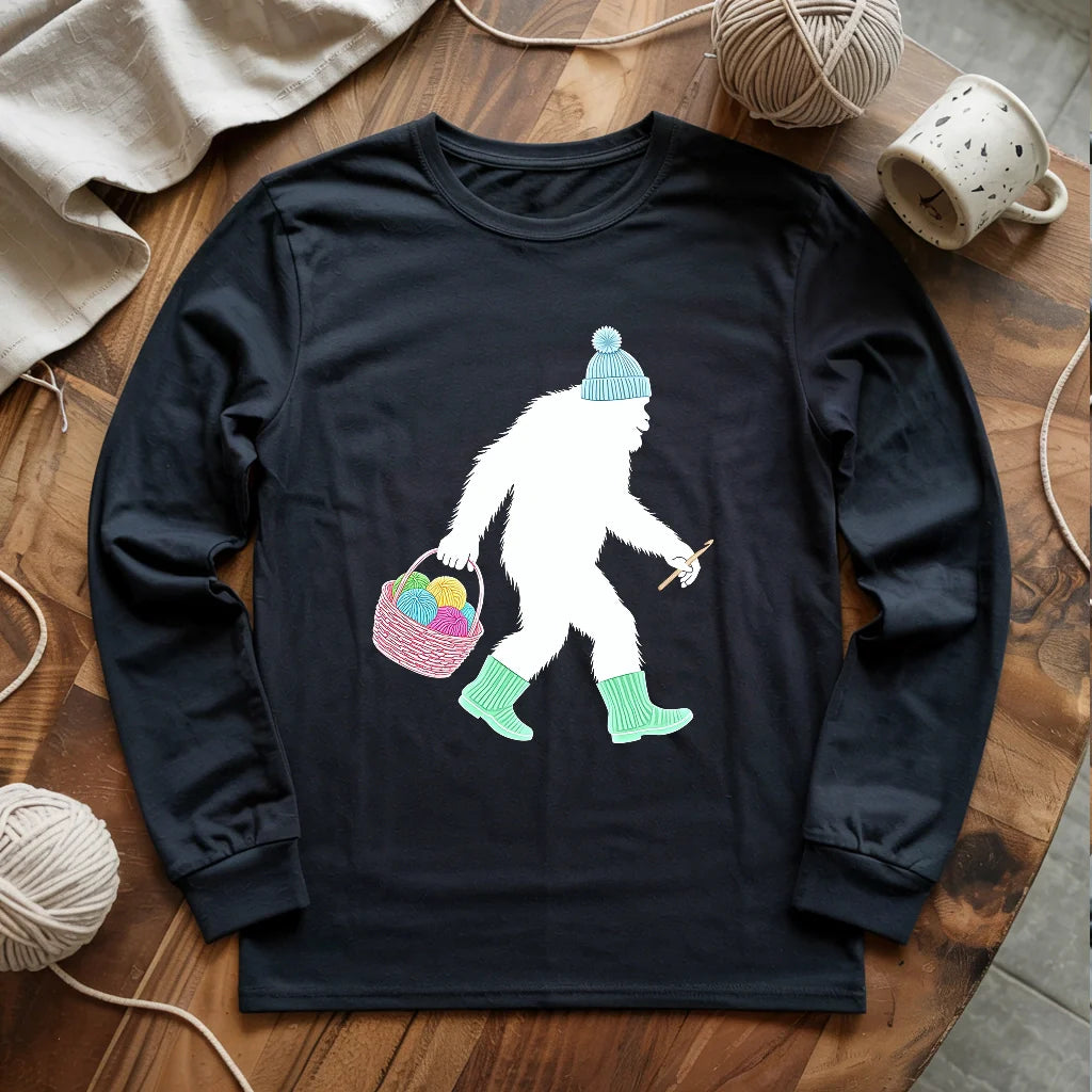 Bigfoot Long Sleeve T-shirt - Prismatic Fiber Arts