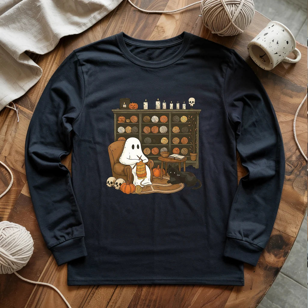 Boo Yarn Long Sleeve T-shirt - Prismatic Fiber Arts