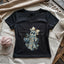 Granny Ghost Lady V-neck - Prismatic Fiber Arts