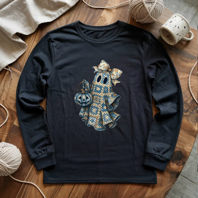 Granny Ghost Long Sleeve T-shirt - Prismatic Fiber Arts