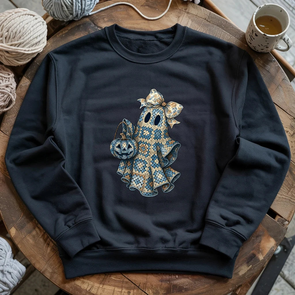 Granny Ghost Sweatshirt - Prismatic Fiber Arts