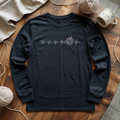 Heartbeat Long Sleeve T-shirt - Prismatic Fiber Arts