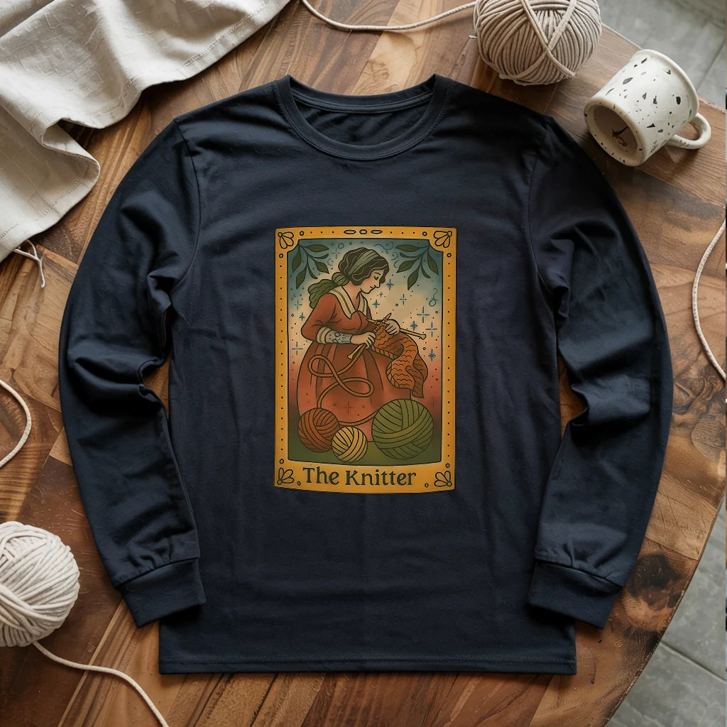 Knit Witch Long Sleeve T-shirt - Prismatic Fiber Arts