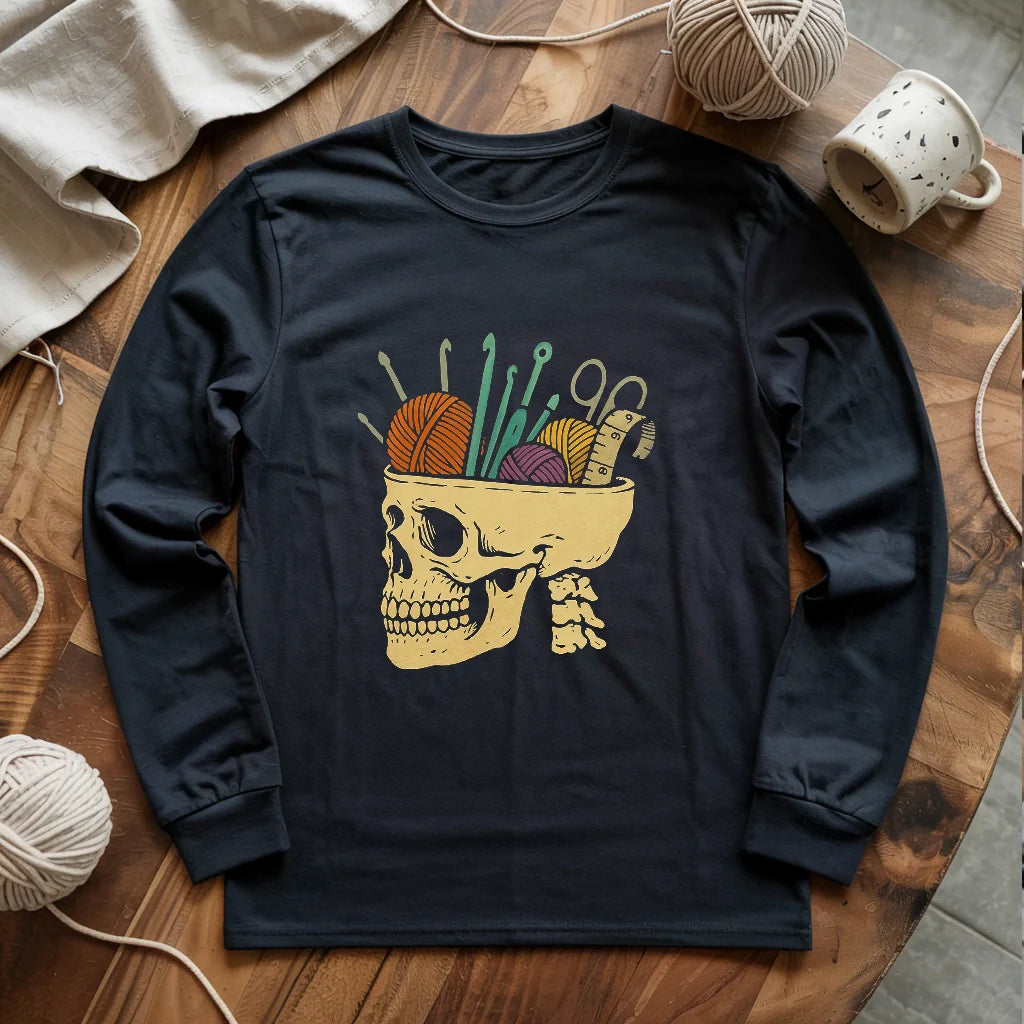 Murder Yarn Long Sleeve T-shirt - Prismatic Fiber Arts