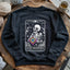 Skeleton Crocheter Tarot Sweatshirt - Prismatic Fiber Arts