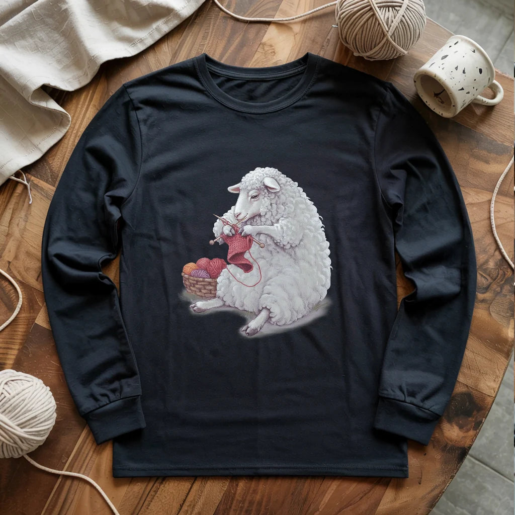 Woolly Knitting Long Sleeve T-shirt - Prismatic Fiber Arts