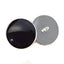 Dark Black Barn Owl Inspired Sew-On Button Glass Eyes - Prismatic Fiber Arts