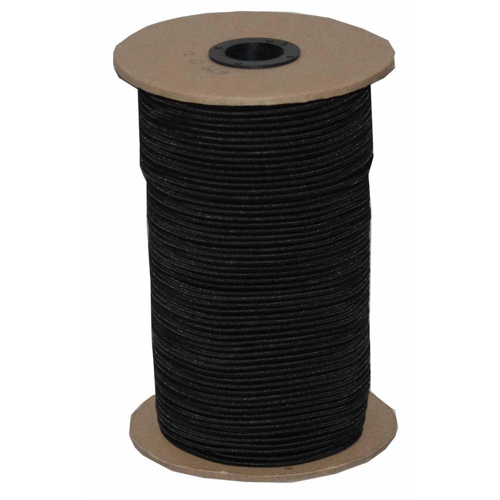 1/4" Black Knitted Elastic Band - 288 Yard Roll - Prismatic Fiber Arts