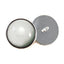 Blank Zombie White Sew-On Button Glass Eyes - Prismatic Fiber Arts